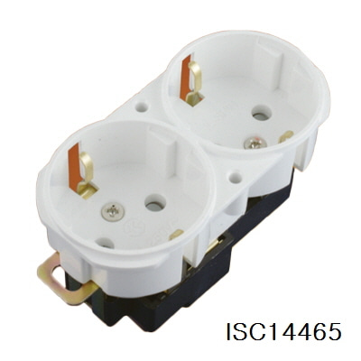 일신전기 2구 시스템매입콘센트 가로형 ISC-14465