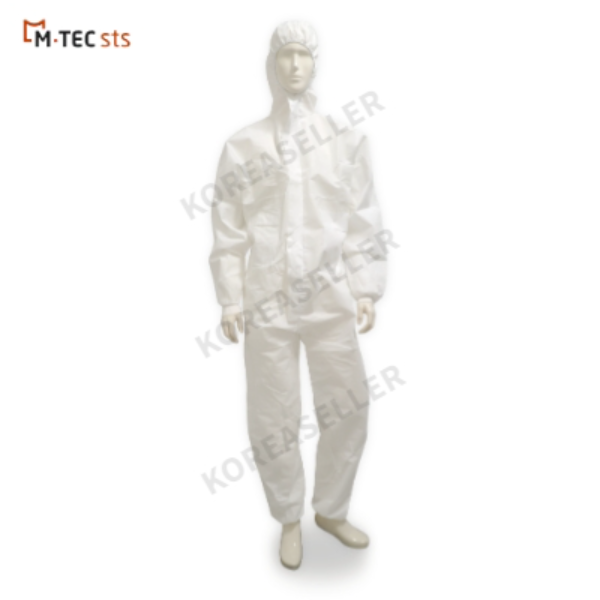 [엠텍MRO] 방호복 가드텍 SMS-2000 원피스 특대형 백색 XL 방진복 작업복 보호복 부직포 일체형 클린복