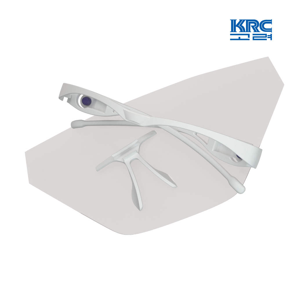 KRC고려 KR-FS01-CL 안경형보호면 리필용 렌즈 보호면
